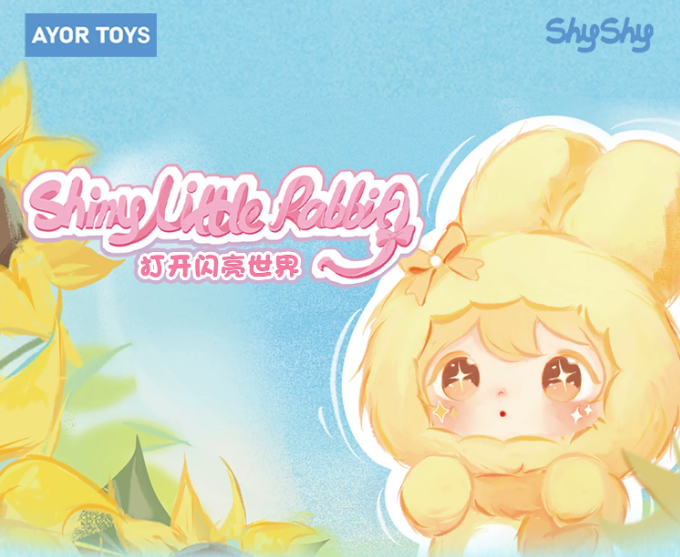 Blind Box • Ayor Toys • ShyShy Rabbit • Open Shining World • Plush Pendant – Image 1