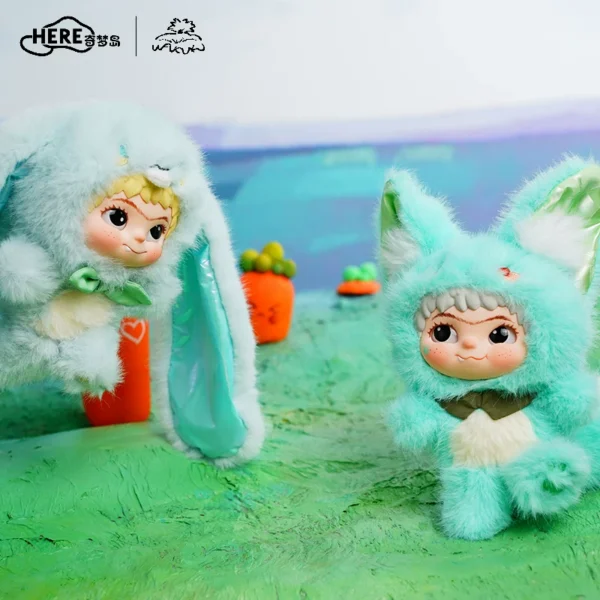Blind Box • LETSVAN • Wakuku Fox & Bunny • Trick or Treat • Vinyl Plush